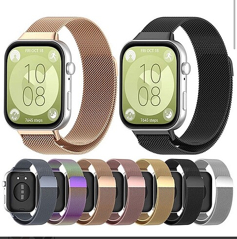 Huawei Fit3 Milanese Metal Hasır Kordon