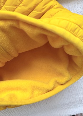 Sarı Erkek Çocuk Dik Yaka Fermuarlı Ceket - Görsel 2