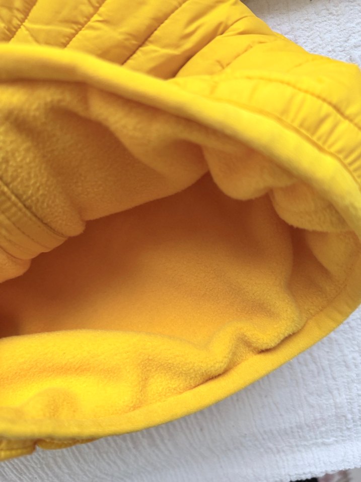 Sarı Erkek Çocuk Dik Yaka Fermuarlı Ceket - Görsel 2