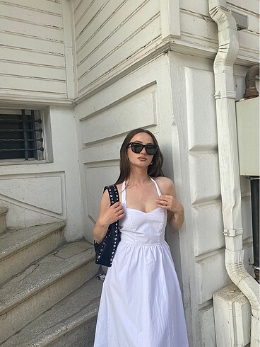 s Beden Beyaz elbise