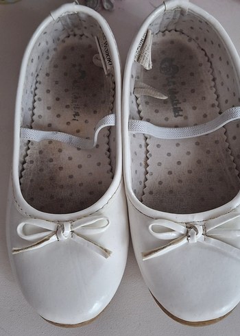 Kız Çocuk Beyaz Fiyonklu Babet Ayakkabı - Görsel 5