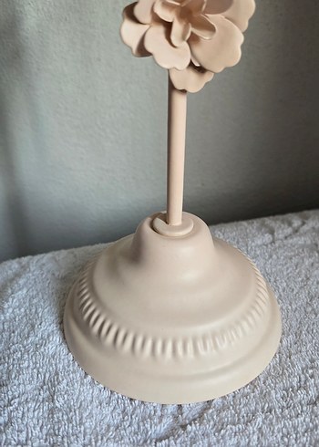 English Home Ferforje Pudra Çiçek Detaylı Ayaklı Mumluk Tealight - Görsel 3