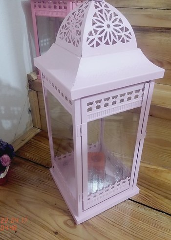 English Home Pembe Dekoratif Fener - Görsel 4