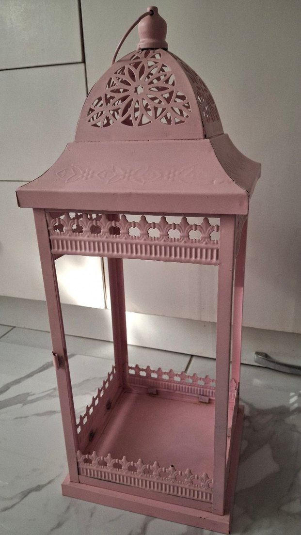 English Home Pembe Dekoratif Fener - Görsel 3