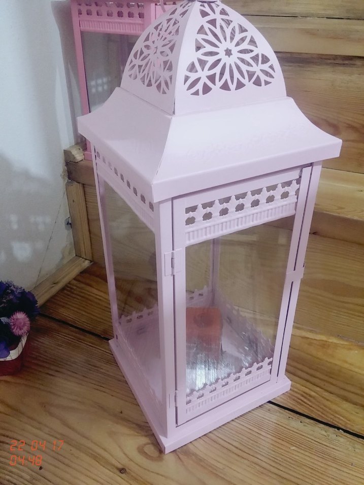 English Home Pembe Dekoratif Fener - Görsel 4