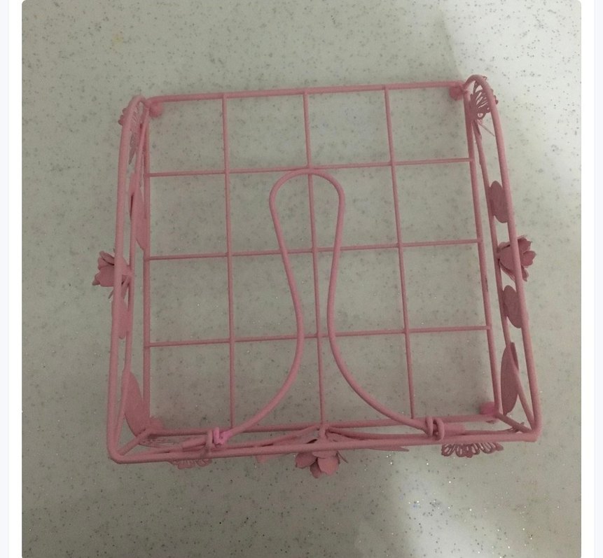 English Home Pembe Pastel Peçetelik - Görsel 3