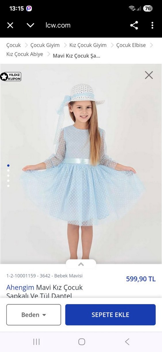 Bebe mavi elbise 23 nisanda kullanildi - Görsel 2