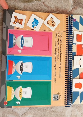 Çocuklar için Tuvalet Eğitimi Kitabı cırt cırtlı - Görsel 2