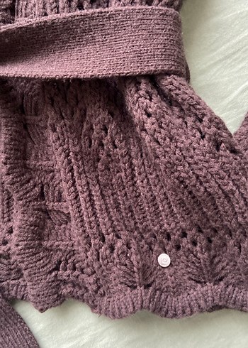 Pierre Cardin Bordo Örgü Kadın Hırka