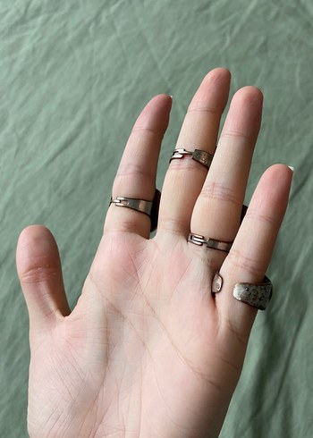 Accessorize Gümüş Kadın Yüzük set