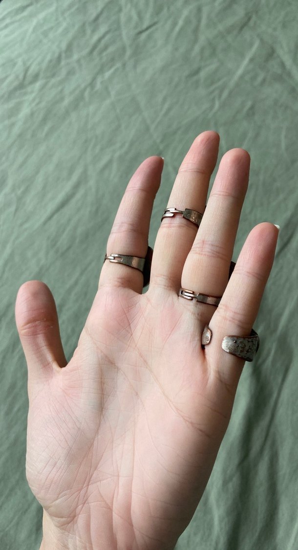 Gümüş Kadın Yüzük set - Görsel 2