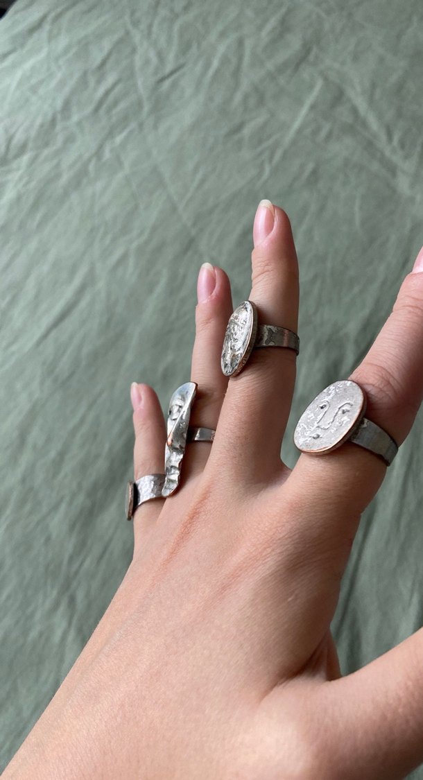 Gümüş Kadın Yüzük set - Görsel 3