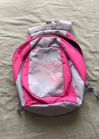 Pembe Fermuarlı Spor Kadın Sırt Çantası