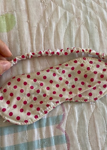 Gri Fiyonk Detaylı Kadın Uyku Maskesi - Görsel 2