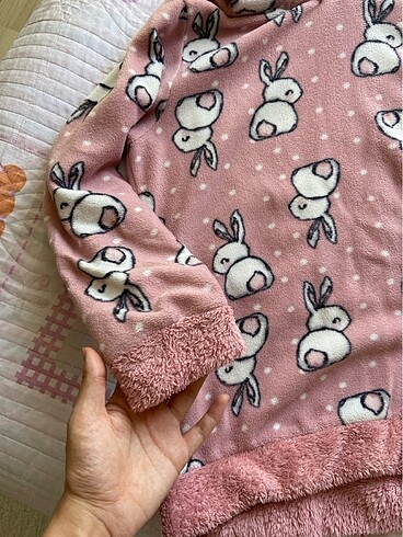 Kapşonlu havlu kumaş Sweat - Görsel 3