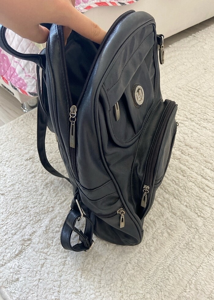 Deri sırt çantası - Görsel 4