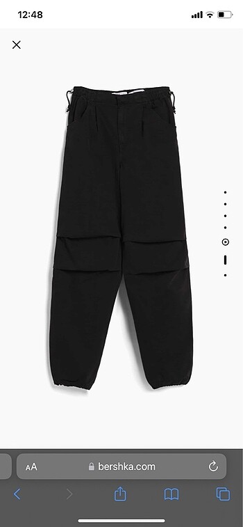 bershka paraşüt pantolon