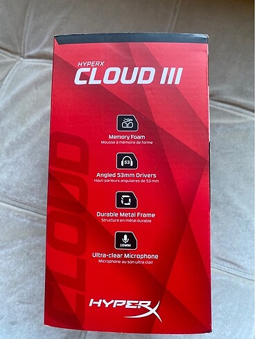  Beden Hyperx Cloud 3 - Oyuncu Kulaklığı