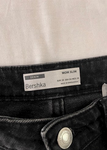 36 Beden Kadın siyah mom slim pantalon