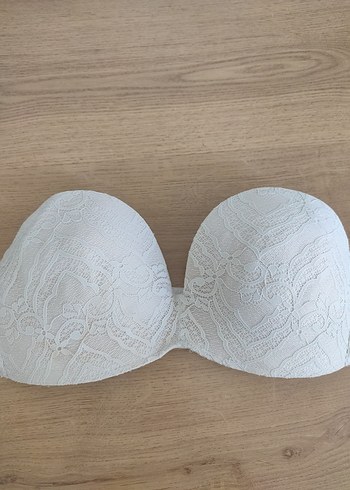 Beyaz Dantel Detaylı Bohem Sütyen