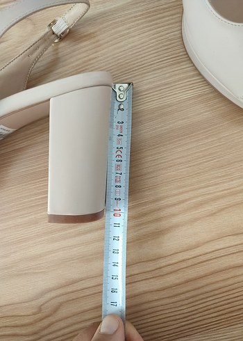 Bej Platform Topuklu Kadın Ayakkabı - Görsel 5