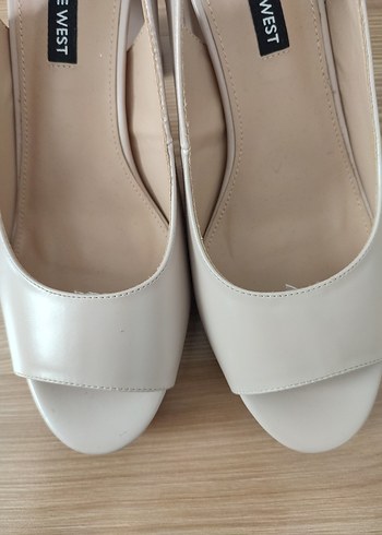 Bej Platform Topuklu Kadın Ayakkabı - Görsel 6