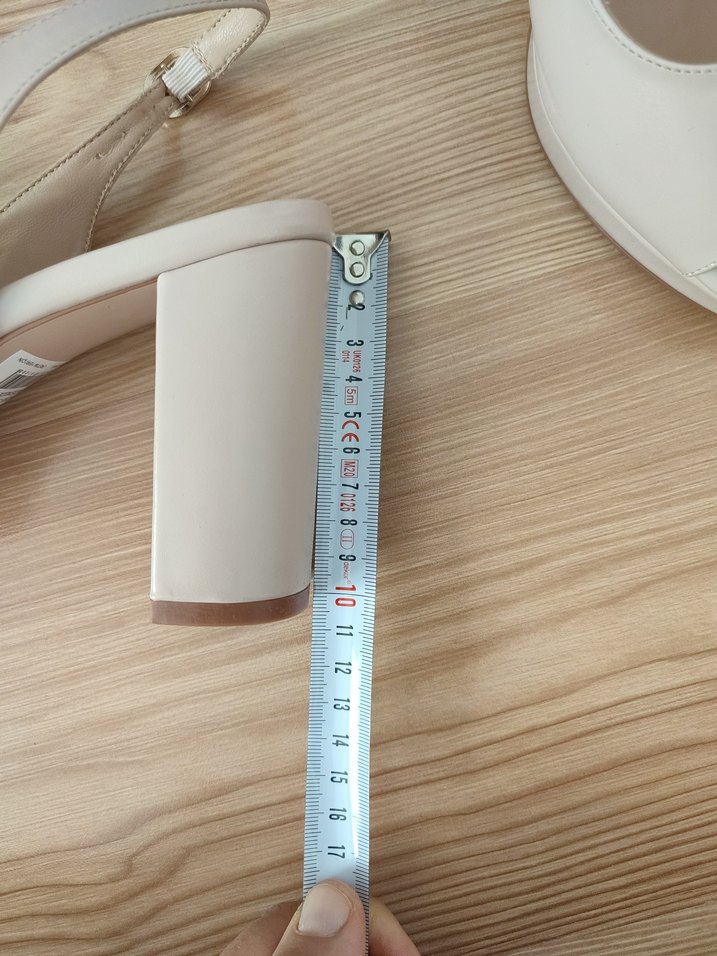 Bej Platform Topuklu Kadın Ayakkabı - Görsel 5