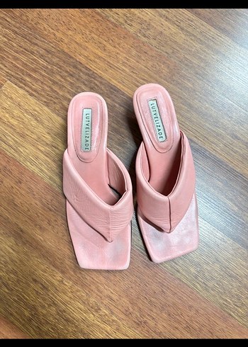 LUTVELİZADE Bej Kadın Topuklu Sandalet, Minimalist Bohem