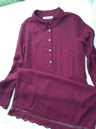 38 Beden bordo Renk Tunik 