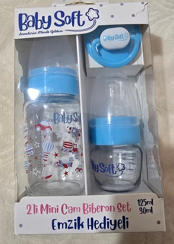 Baby Soft 2'li Mini Cam Biberon Seti Mavi - Görsel 2