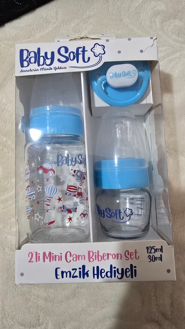 Baby Soft 2'li Mini Cam Biberon Seti Mavi - Görsel 2