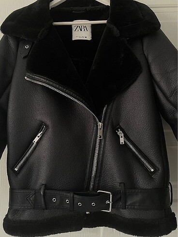 xs Beden siyah Renk Zara biker ceket