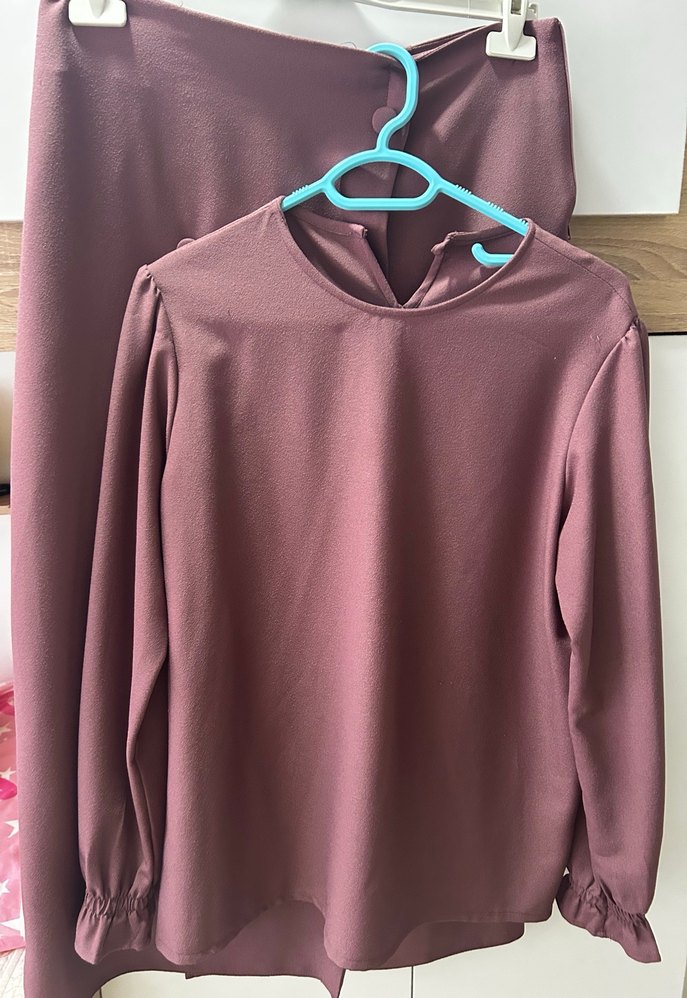 Düğmeli Uzun Kadın Etek takım - Görsel 2