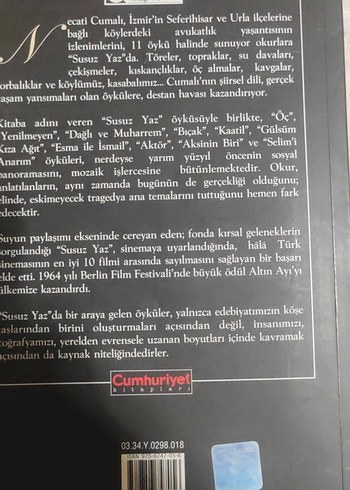 Susuz Yaz - Necati Cumalı Kitap