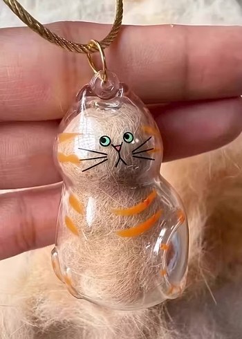 Parlak Camel Rengi Kedi Aksesuarı - Görsel 3