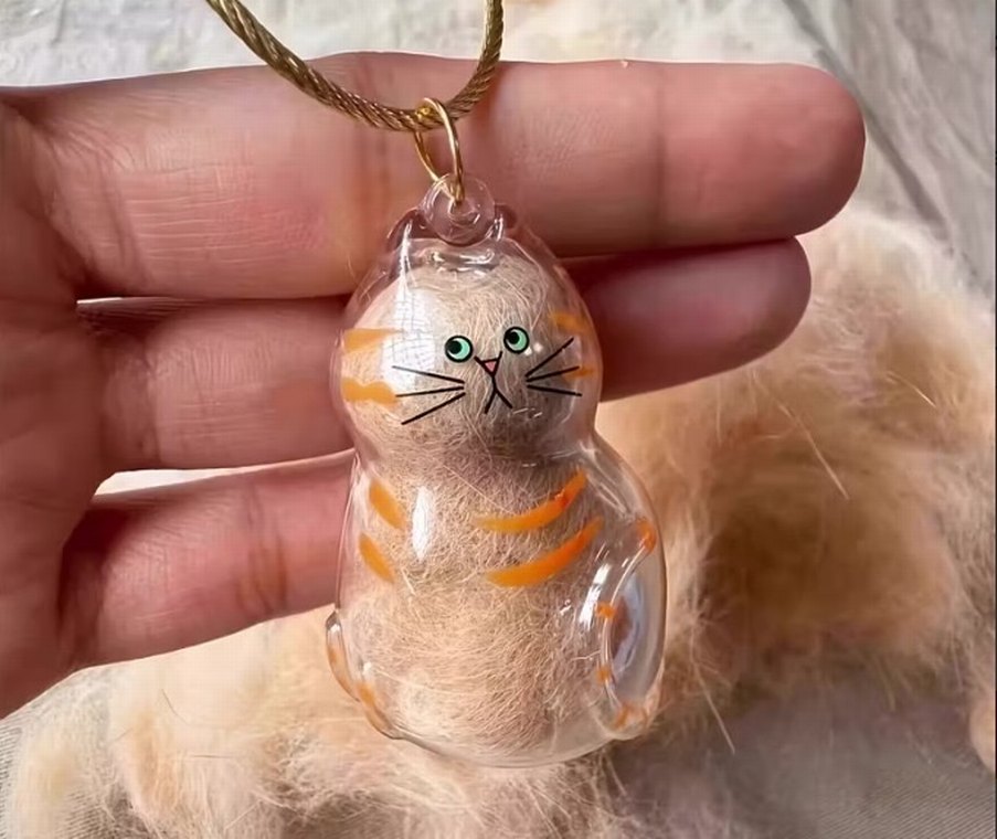 Parlak Camel Rengi Kedi Aksesuarı - Görsel 3