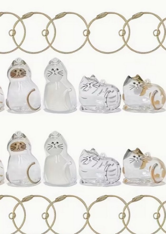 Parlak Camel Renkli Kedi Figürlü Anahtarlık - Görsel 4