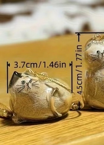 İÇİNE KEDİ TÜYÜ KONULAN ANAHTARLIK - Görsel 3