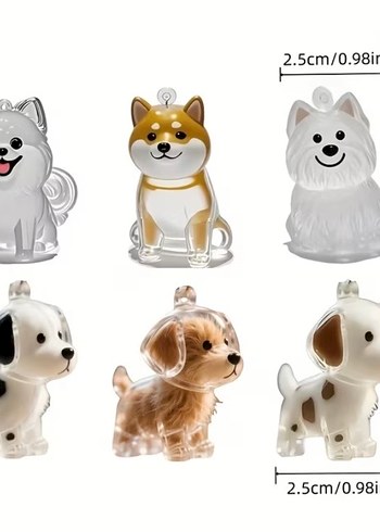 Sevimli Köpek Figürlü Anahtarlıklar - Görsel 2