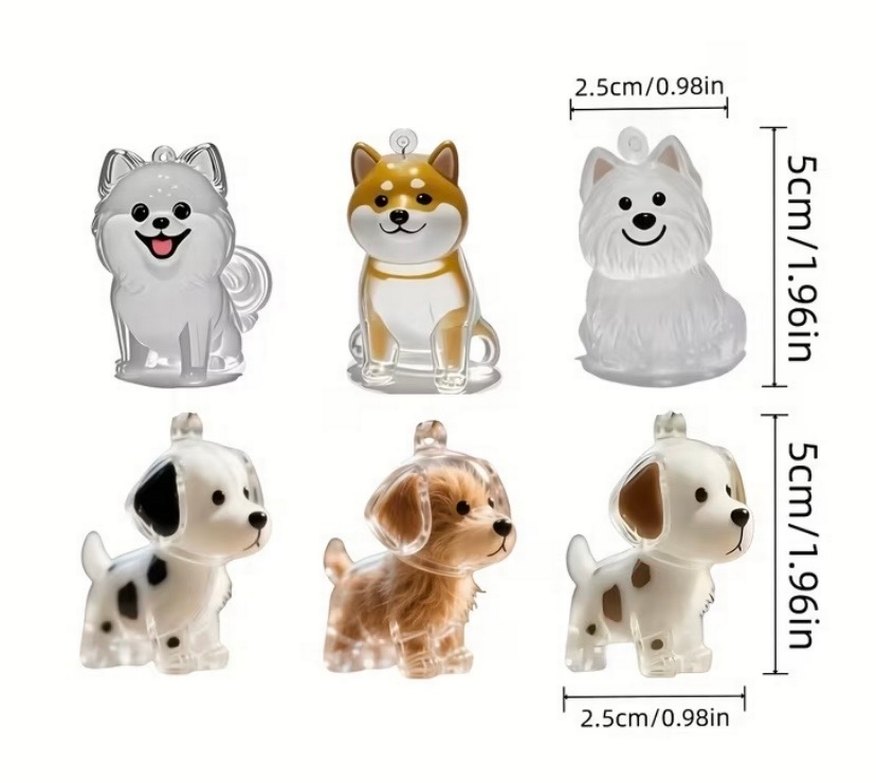 Sevimli Köpek Figürlü Anahtarlıklar - Görsel 2