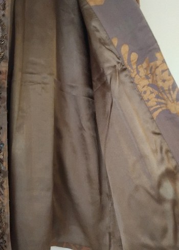 Nakışlı Bej Bohem Kadın Ceket - Görsel 5