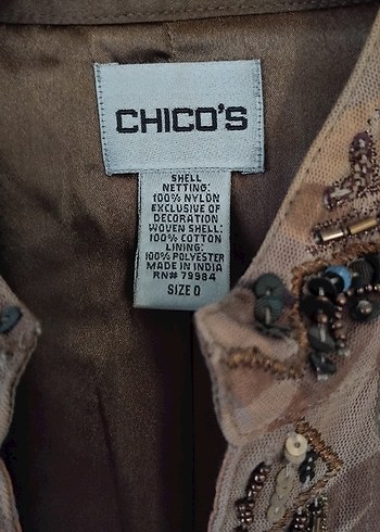 Nakışlı Bej Bohem Kadın Ceket - Görsel 4