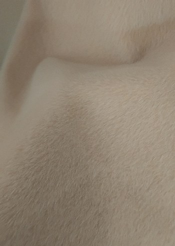 Düğmeli Uzun Bej Kadın Kaban - Görsel 3