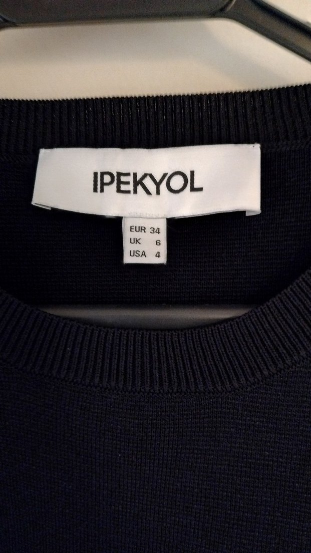 Siyah Midi Yün Kadın Triko - Görsel 2