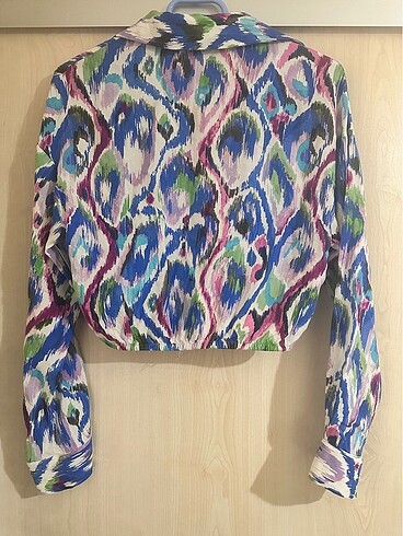 xs Beden Zara XS Dökümlü Crop Gömlek