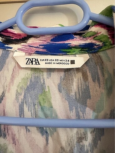 Zara Zara XS Dökümlü Crop Gömlek