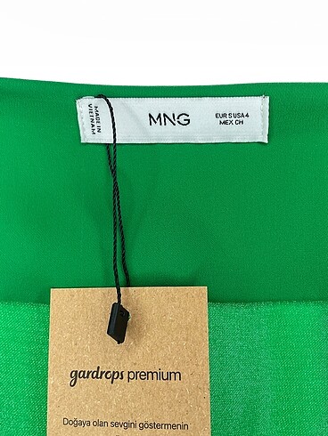 s Beden yeşil Renk Mango Uzun Elbise %70 İndirimli.
