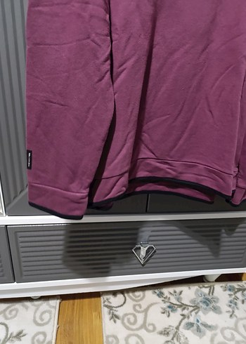 Bordo Kapüşonlu erkek Sweatshirt - Görsel 3
