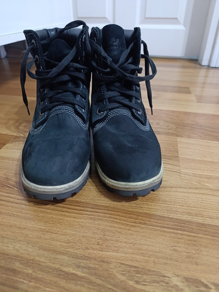 Siyah Bağcıklı  Süet Bot - Görsel 2