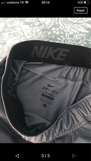 m Beden Temiz orjinal Nike şort
